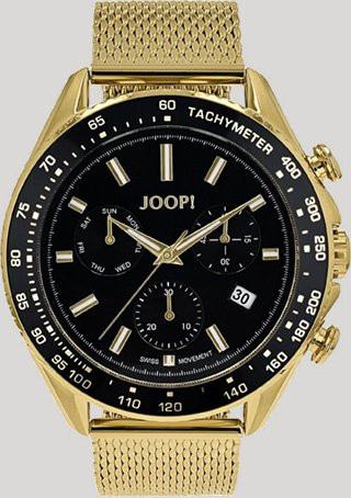 Joop! Chronograph, Edelstahl, Gold/Schwarz, Quarz, Herren - Bild 1