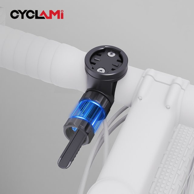 Cyclami Universal Fahrrad Halterung für GPS Computer, Radar Rücklicht, Scheinwerfer und GoPro Kamera in Schwarz - Bild 1