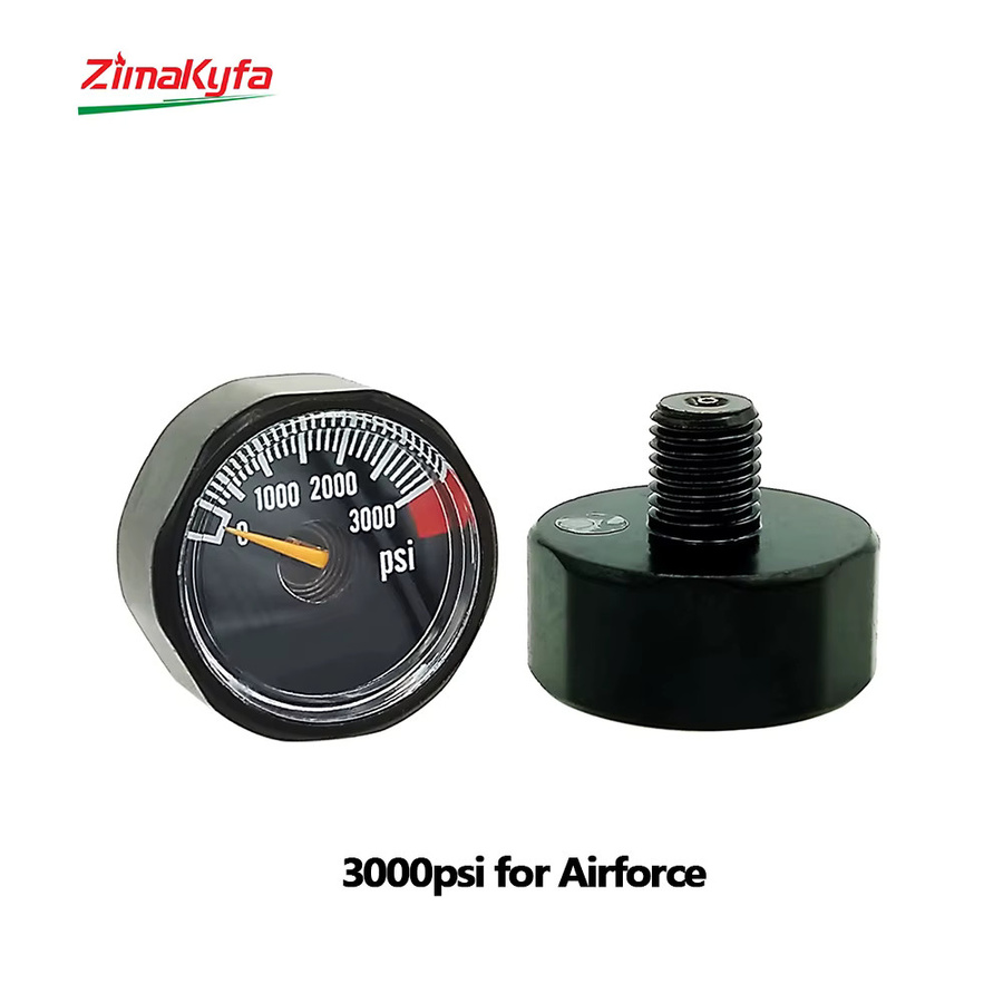 Mini Mikro Manometer mit HPA M8 x 1 Gewinde für 30 oder 40 MPA / 6000 PSI Cricket Airforce - Bild 2