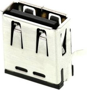 Molex USB-A Buchse Rechtwinklig in Schwarz, Gold und Silber (676432910) - Bild 1