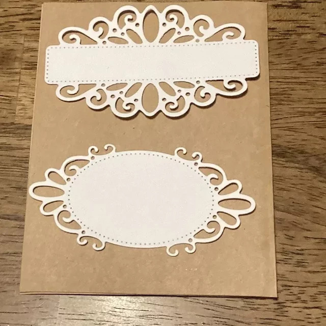 Metall Schneidestempel mit Spitzenrahmen aus Kohlenstoffstahl für DIY Scrapbooking - Bild 1