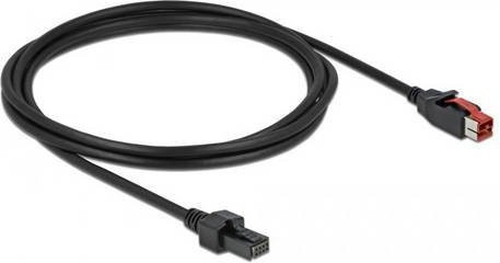 Delock PoweredUSB 24V Stromkabel mit Mini DIN 4-pin Stecker in Schwarz, Länge: 5,00 m - Bild 1