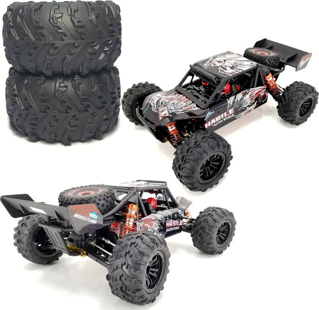 YSIDO RC Gummi Schnee Offroad Rad Reifen, Schwarz - Bild 1
