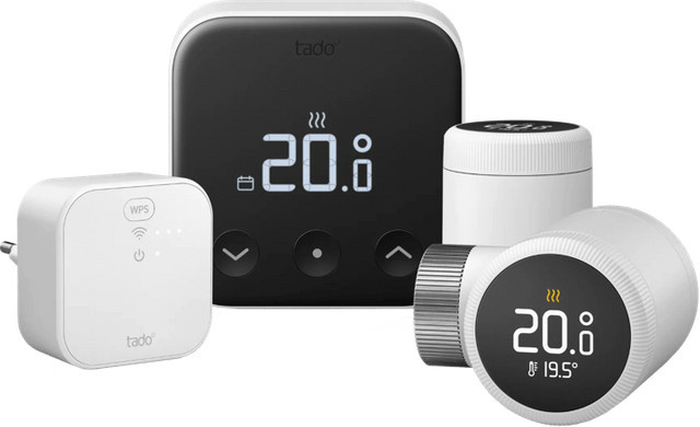 Tado Smart-Thermostat X Starterpaket mit 2 Thermostatköpfen in Weiß mit Matter-Unterstützung - Bild 1