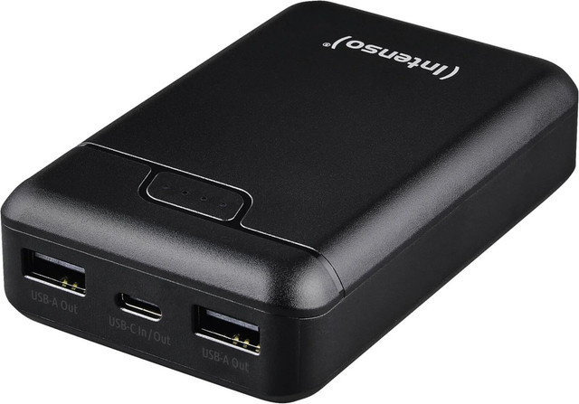 Intenso Powerbank B10000 Schwarz mit 10000 mAh, USB-A und USB-C sowie Statusanzeige - Bild 3