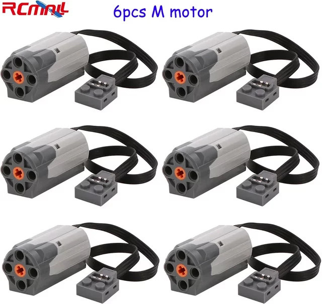 RCmall 8883 M Motor Power Functions Teile, Bausteine, 6-teiliges Set - Bild 1