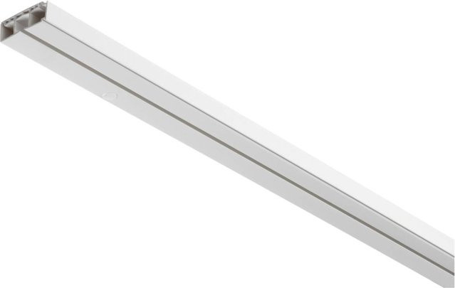 Boviva Gardinenschiene aus Kunststoff in Weiß, gerade, Länge: 120 cm - Bild 1