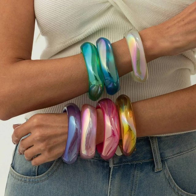 Lacteo Armbänder, Harz, Bunt, Transparent, Damen - Bild 1
