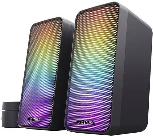Trust GXT 611 Wezz RGB 2.0 PC-Lautsprecherset, Schwarz - Bild 2