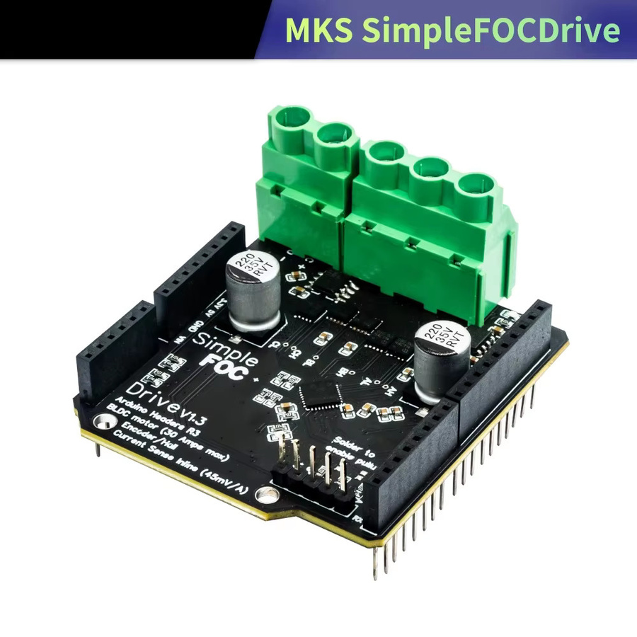 Makerbase MKS SimpleFOC Shield V2.0.4 BLDC Motor Controller Board in Schwarz - Bild 2
