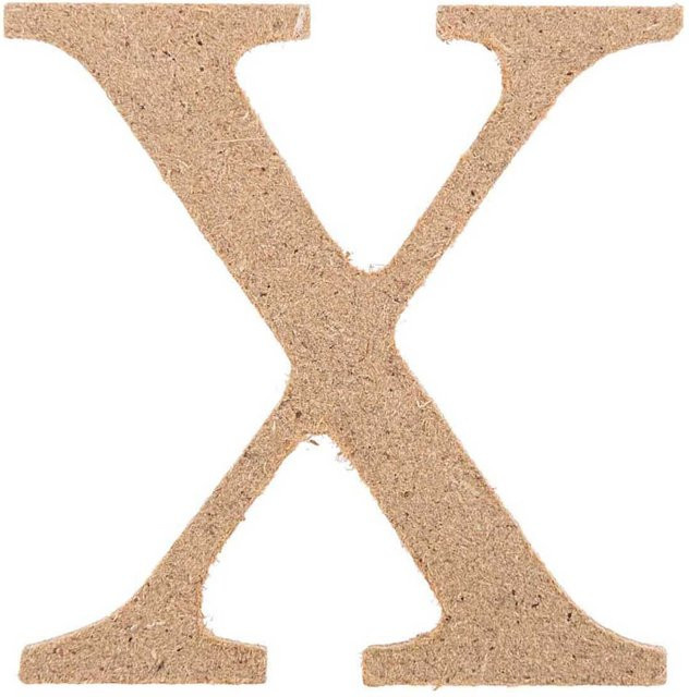 Rico Design MDF Mini Großbuchstabe X aus Holz - Bild 1