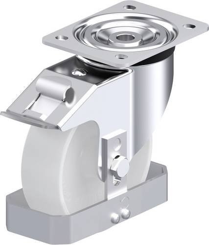 Blickle L-PO 150G-FI-FS Stahlblech-Lenkrolle in Silber, Rad-Durchmesser: 150 mm, Tragfähigkeit: 400 kg - Bild 1