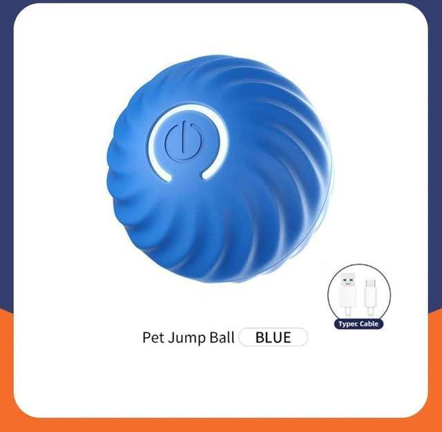 Yiran Furniture Intelligenter Hundespielzeugball, elektronisch, interaktiv, beweglicher Ball, USB, automatischer Bewegungsball, springend - Bild 1