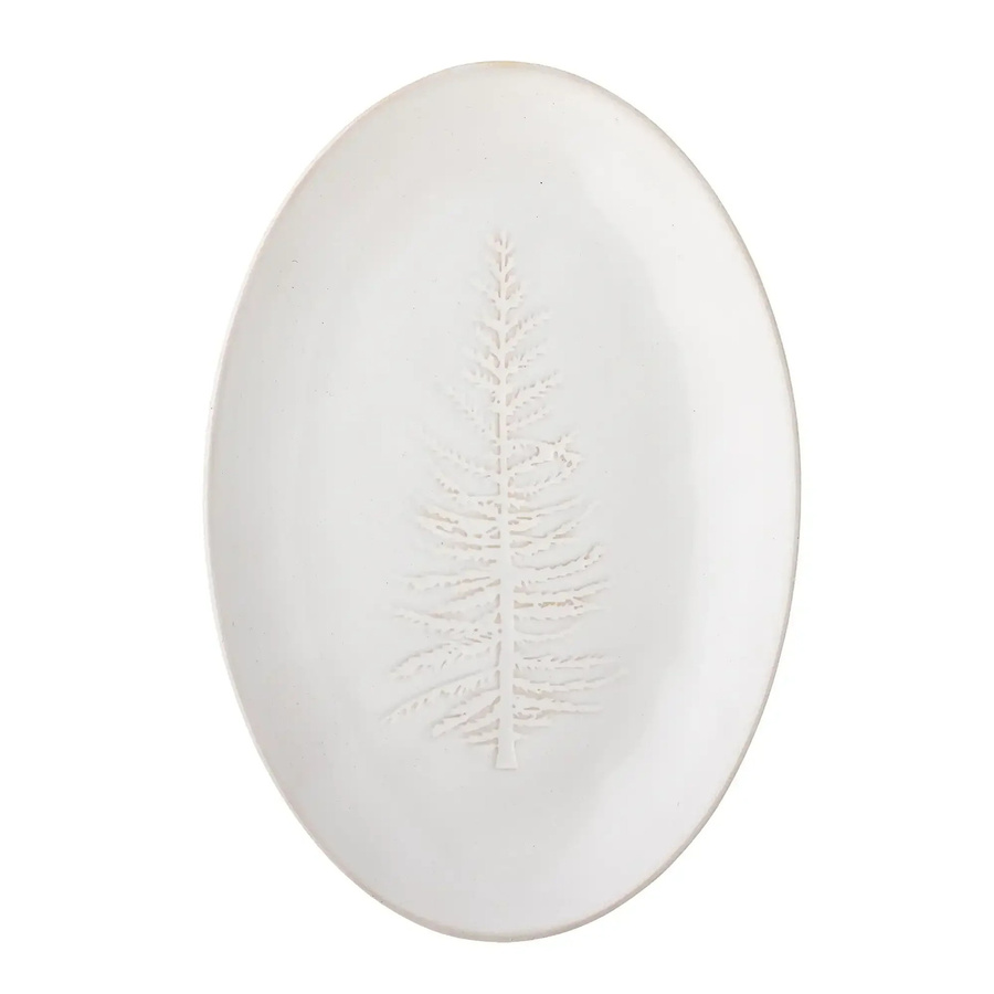 Bloomingville Keramiktablett Winter in Nature mit 31 cm Durchmesser - Bild 1