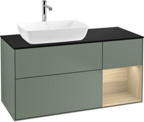 V&B Waschtischunterschrank Finion mit Wandbeleuchtung, Breite: 120 cm, Tiefe: 50,1 cm, Höhe: 50,1 cm, Farbe: Lackiert - Bild 1