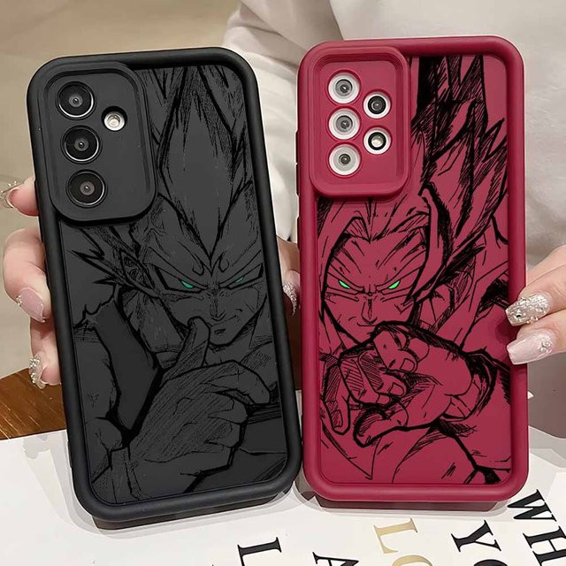 Dragon Ball Handyhülle mit Anime Vegeta und Goku für Samsung Galaxy A-Serie in Schwarz - Bild 1