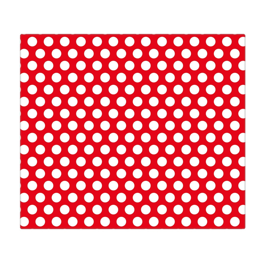 Banjado Herdabdeckplatte aus Glas mit Punktemotiv in Rot, B/T: 60 x 52 cm - Bild 3