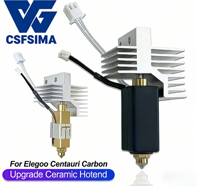 Elegoo Hotend-Kit mit langlebiger Bimetall-Düse und gehärtetem Stahl für FDM-Drucker - Bild 1