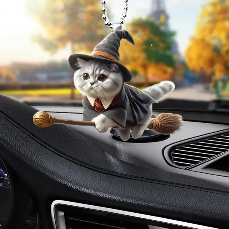 Auto-Acryl-Anhänger Katze, Unisex - Bild 3