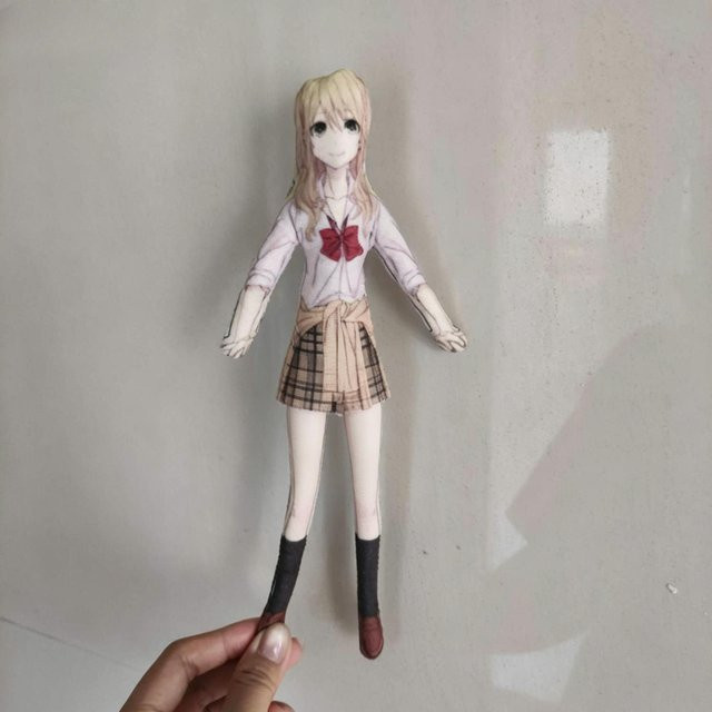 Yiran toy Aihara Mei Yu Abstrakte Plüschpuppe, 23cm, biegsam, ab 18 Jahre - Bild 1