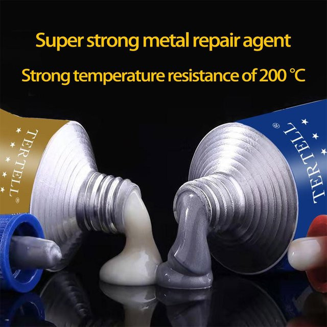 Casting Glue Metall-Reparaturkleber für Kühler und Wassertanks, hitzebeständig, Weiß, 70 g - Bild 1