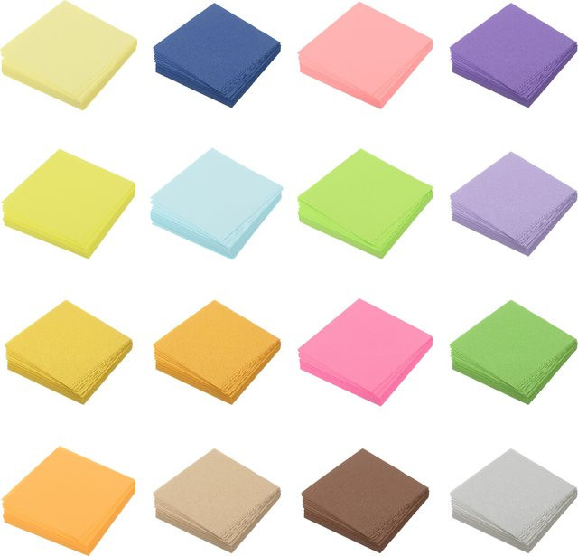 Uxcell Origami-Papier Gelb, 100 Blatt, doppelseitig, quadratisch, B x B: 7 x 7 cm - Bild 1