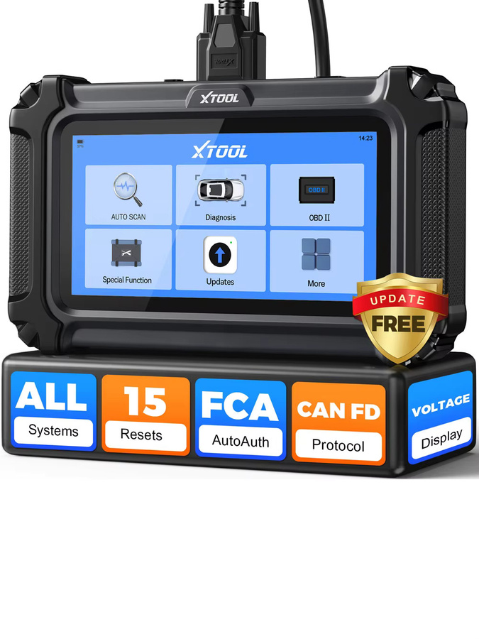 XTOOL D6 V2.0 Auto-Diagnosegerät mit OBD2-Scanner, Alle Systeme, CANFD, FCA AutoAuth und WLAN in Schwarz - Bild 6
