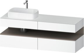 Duravit Waschtischunterschrank Qatego in Weiss, B/T/H: 160 x 55 x 60 cm - Bild 1