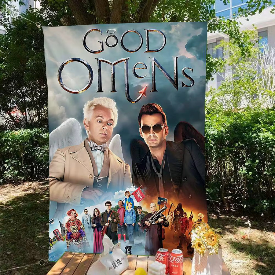 Potdemiel Kleines Cheerleading-Banner G-Good Omens Handgezogene Flagge in Multicolour - Bild 3