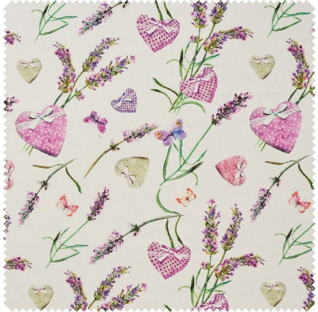 Globaltex Baumwoll-Stoff Lavanda in Purple - Bild 1