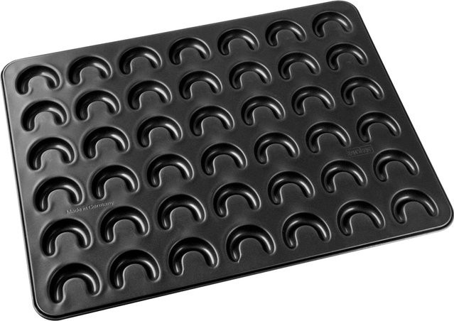 Zenker Vanillekipferl-Backblech mit 42 Fächern, Schwarz, Antihaftbeschichtung - Bild 1