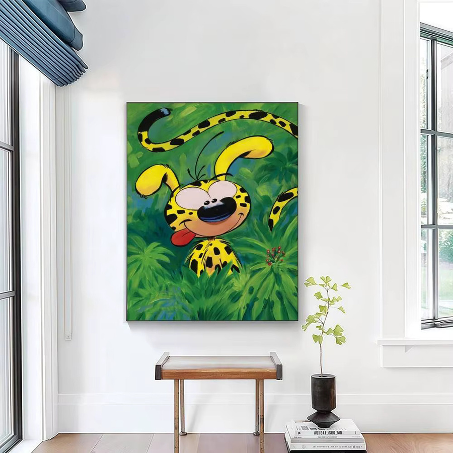 Potdemiel Marsupilami Poster-Aufkleber Motiv Tiere Mehrfarbig Rechteckig - Bild 4