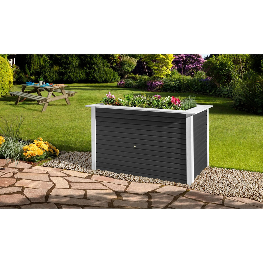 WEKA Profi Holz-Hochbeet WekaLine aus Fichtenholz in Anthrazit, H x B x T: 81 x 131 x 91 cm - Bild 2