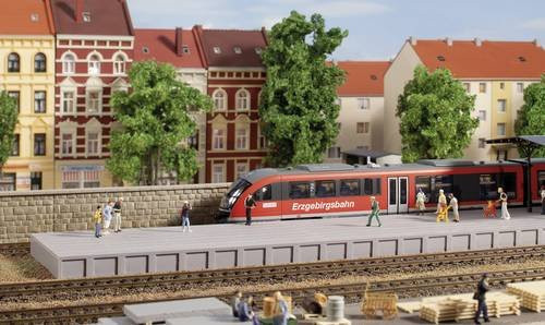 Auhagen Bahnsteig, H0, 1:87, Erweiterung, Grau - Bild 1