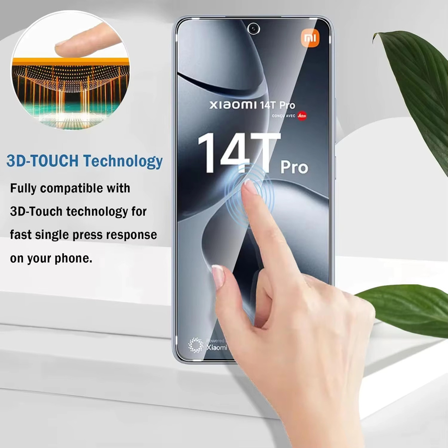 Xiaomi Panzerglas Displayschutz Transparent für Xiaomi 14T 13T 12T 11T Pro 15T 14 13 12 11 Lite 5G - Bild 5