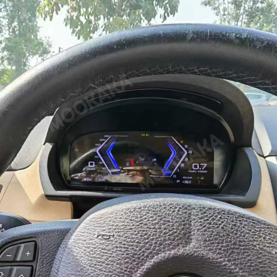 MOOKAKA Digitales Armaturenbrett für BMW X3 E83 2003-2010 M Sport mit Carplay LCD-Anzeige und virtuellem Cockpit in Schwarz - Bild 3