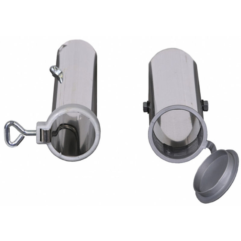 Schneider Schirme Bodenhülse für 55 mm Rohr, silberfarben, B/T: 13 x 7 cm - Bild 4