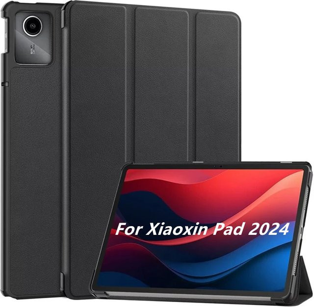 Lenovo Smart Tablet Abdeckung für Tab M11 TB330FU TB331FC und Xiaoxin Pad 2024 11 Zoll, Tri-Folding Stand Case, Schwarz - Bild 1