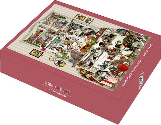 Coppenrath Weihnachtszauber auf vier Pfoten, Puzzle, 1.000 Teile - Bild 1