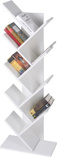 ML-Design Leiterregal in Weiß mit 5 Ebenen, B/T/H: 50 x 25 x 140 cm - Bild 1
