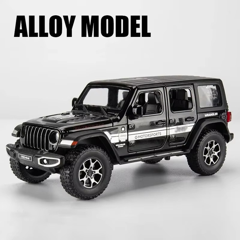 Maisto Jeeps Wrangler Rubicon, Modellauto, 1:22, Metall, mit Licht und Sound - Bild 2