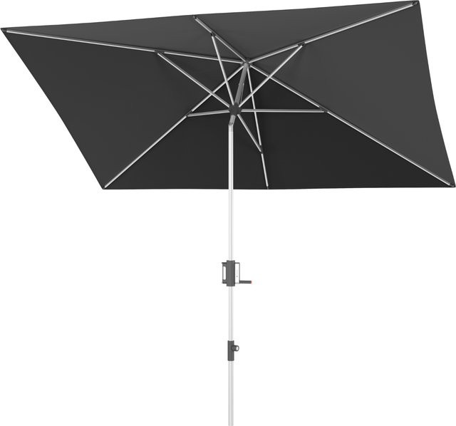 Knirps Sonnenschirm Apoll Mittelmastschirm in Dunkelgrau, B: 300 cm, T: 200 cm - Bild 1