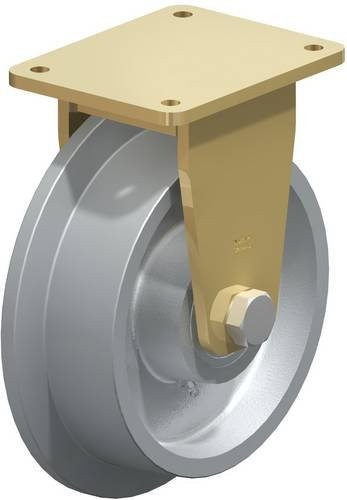 Blickle Bockrolle 251K in Silber und Grau mit 250 mm Rad-Durchmesser und 3500 kg Tragfähigkeit - Bild 1