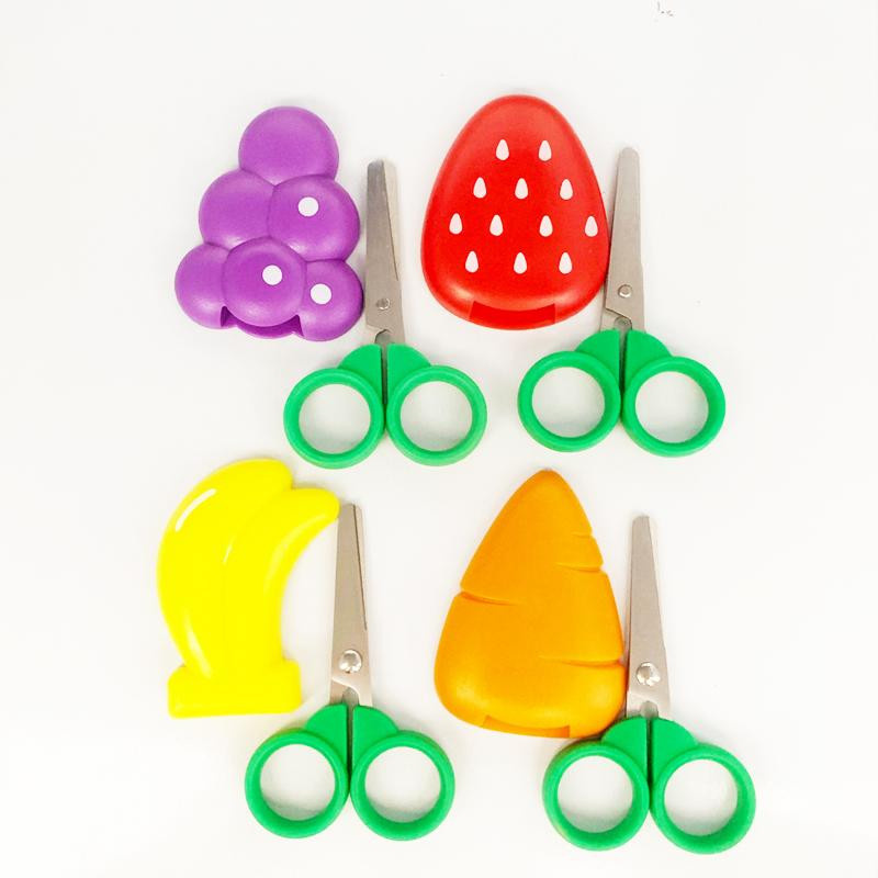 Magnetische Obstschere für Kinder von Love Home Garden aus Edelstahl in Multicolour mit Sicherheitskappe zum Basteln und DIY - Bild 1