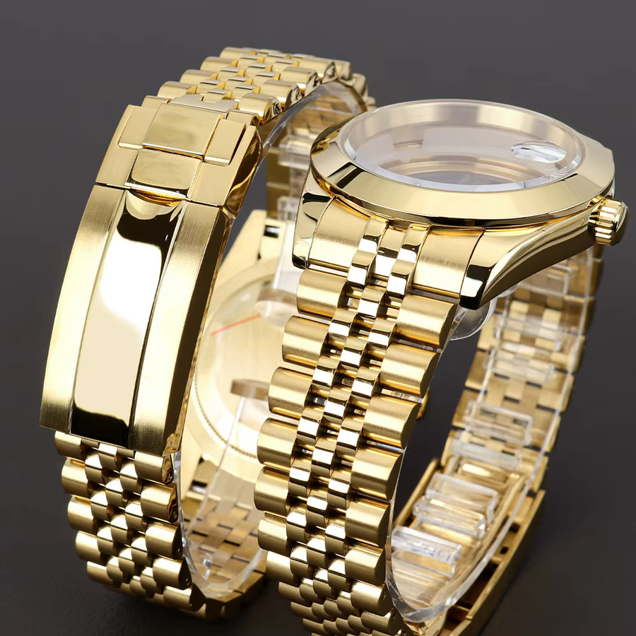 YEJIAOLAN Uhrenarmband Edelstahl, Gold, 36mm/39mm - Bild 4