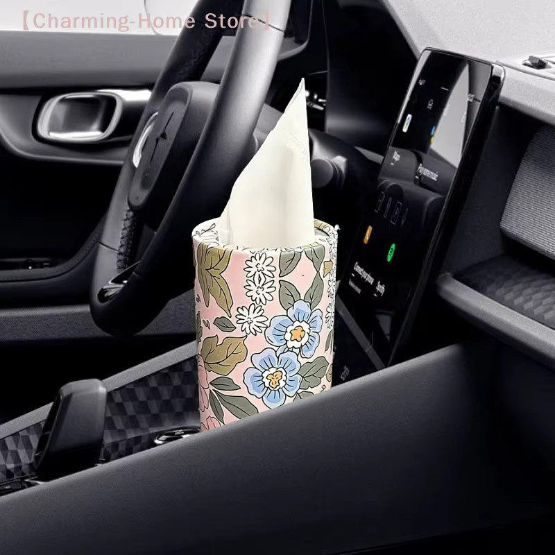 SHIDWJ Vintage Taschentuchhalter in Pilzform, Boho Taschentuchzylinder in Multicolour, runder Behälter für Wohnzimmer und Badezimmer - Bild 2