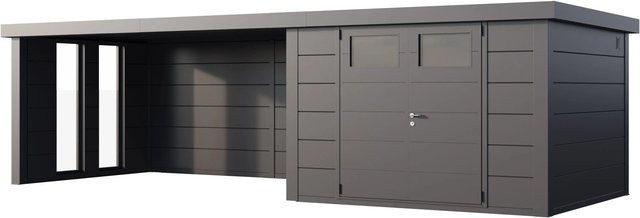 Telluria Gerätehaus Classico in Silber mit Außenmaß B: 782 cm, H: 219 cm, T: 318 cm - Bild 1
