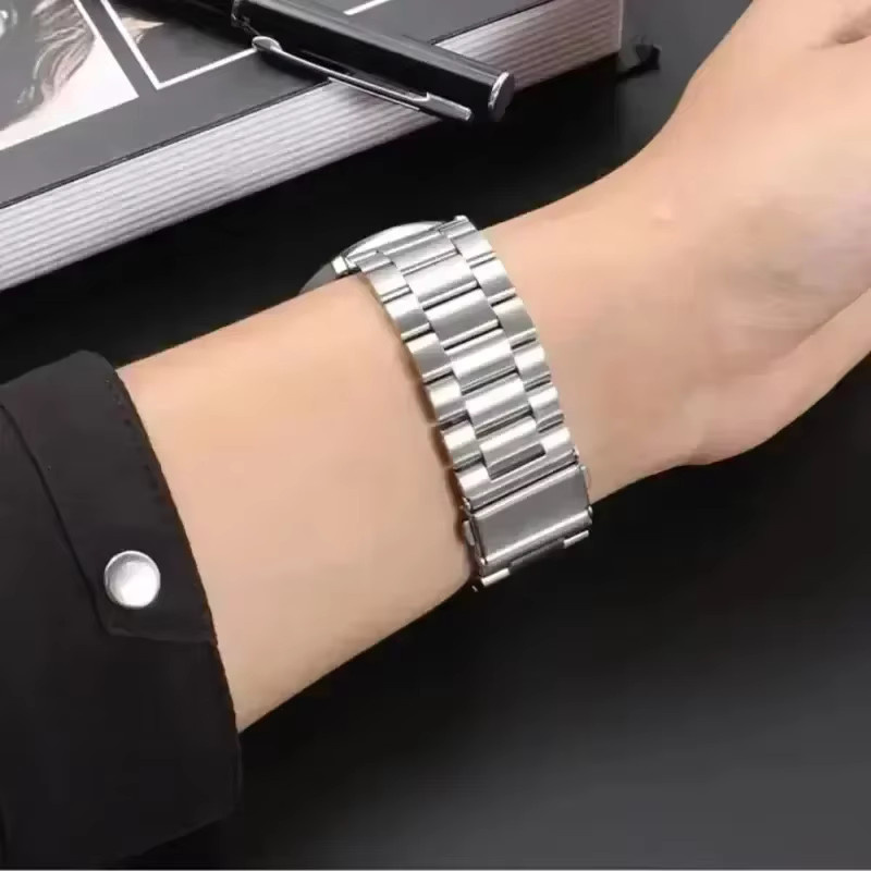 Haylou Uhrenarmband Edelstahl, 22 mm, silver, Unisex - Bild 4