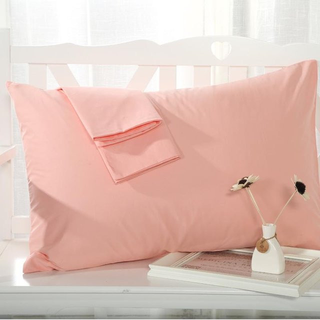 Yiran Furniture Kissenbezug aus reiner Baumwolle, rechteckig, Pink, B/H: 48 x 74 cm - Bild 1
