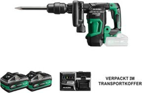 HiKOKI Akku-Meißelhammer SDS-max H3641DA in Grün mit 5,0 Ah Akku und Transportkoffer - Bild 1